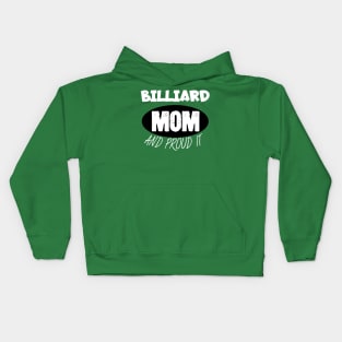 Billiard mom and proud it Kids Hoodie